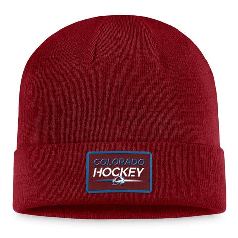 Men's Fanatics Branded Burgundy Colorado Avalanche Authentic Pro Cuffed Knit Hat