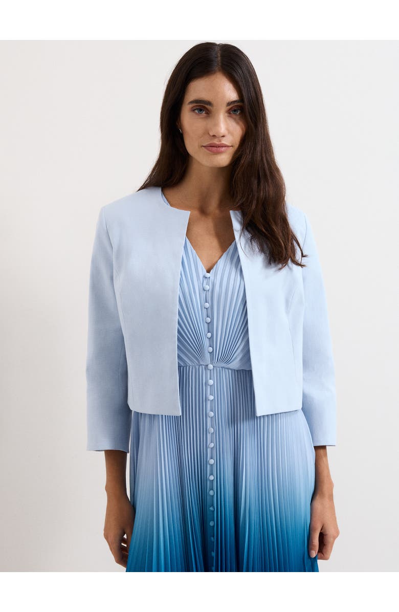 Phase Eight Elizabeth Cropped Jacket, Main, color, Pale Blue