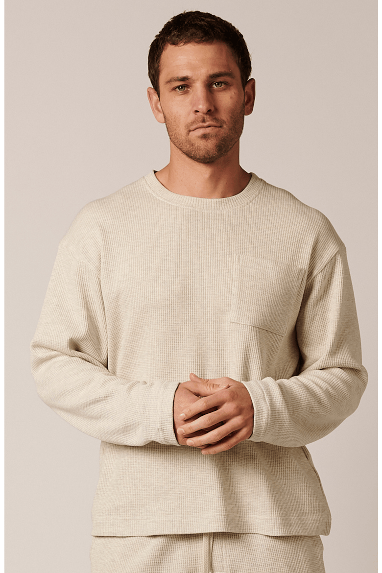 Cozy Cotton Crewneck, Alternate, color, Marshmellow