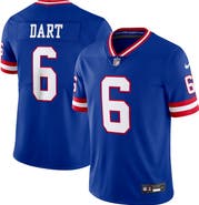 Nike Men's Nike Jaxson Dart Royal New York Giants Legacy Vapor Untouchable Stitched Limited Jersey