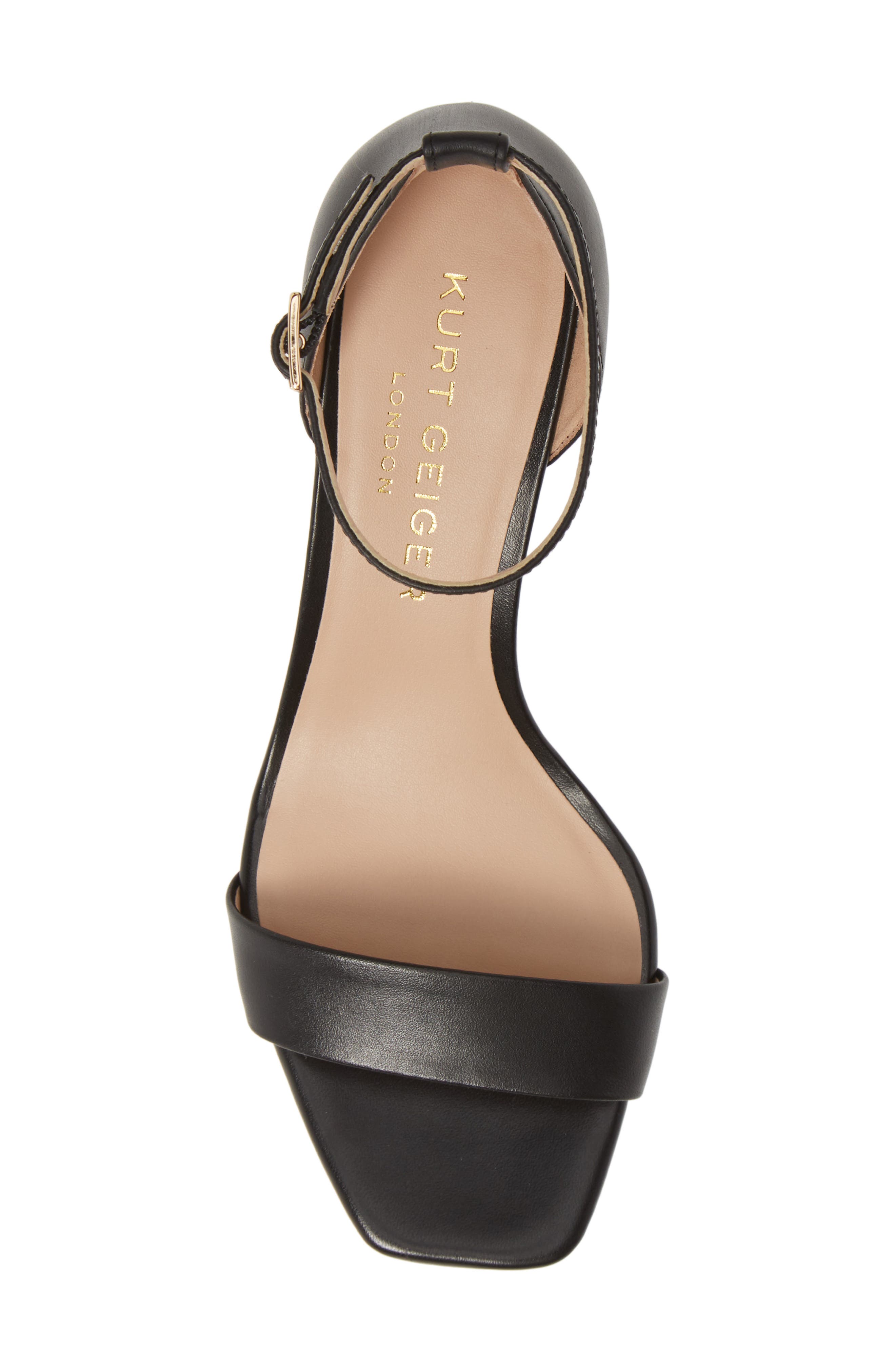 Birchin Halo Strap Sandal, Alternate, color, BLACK LEATHER