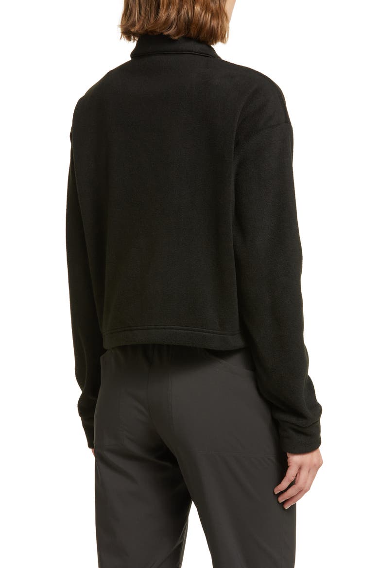 Tilite Quarter Zip Fleece Top, Alternate, color, BLACK