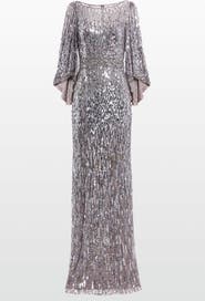 Jenny Packham Ines Sequin-Embellished Dress