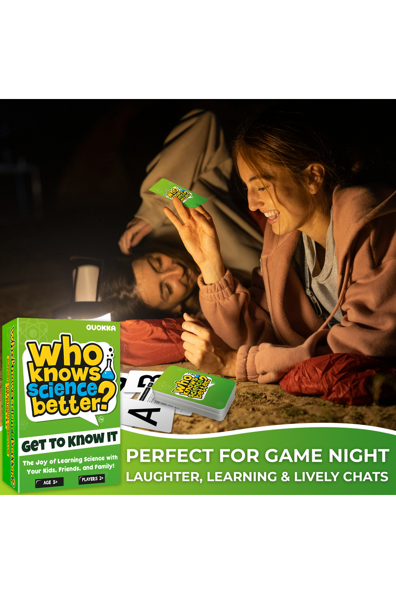 Who Knows Better? Trivia Card Games for Kids & Family, Alternate, color, Science