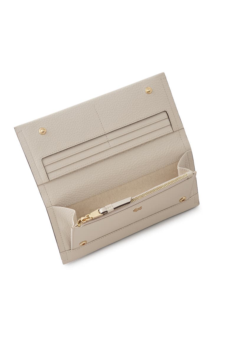 Oak Street Large Flapover Wallet, Alternate, color, Shell