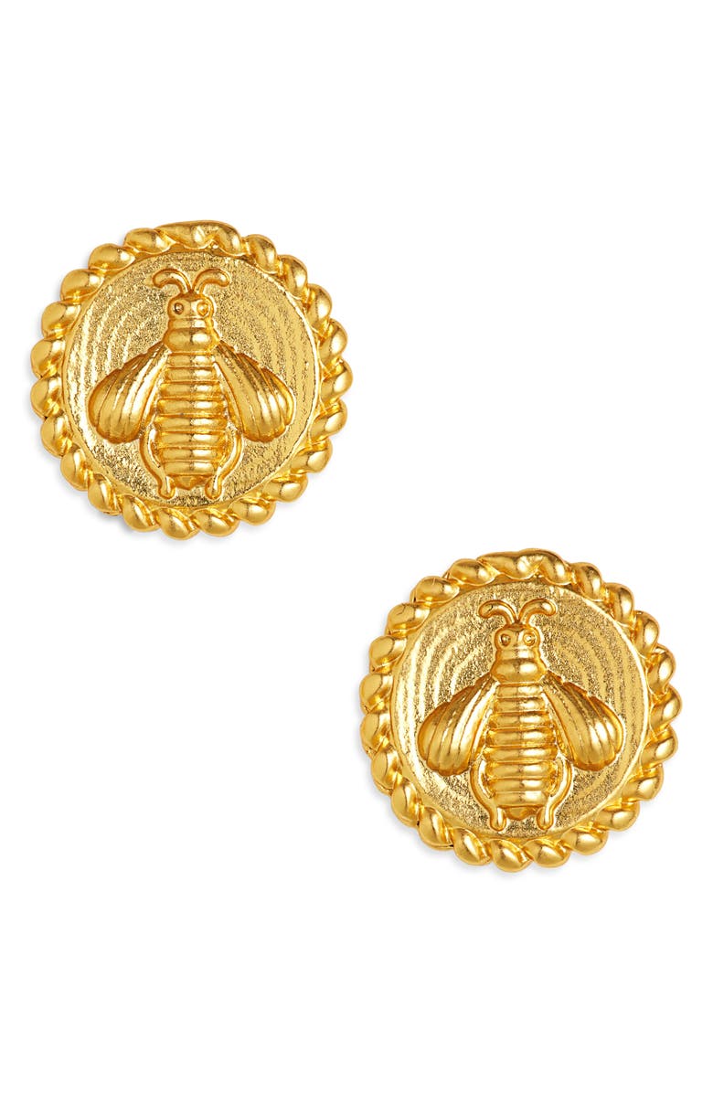 Karine Sultan Stud Earrings, Main, color, Gold