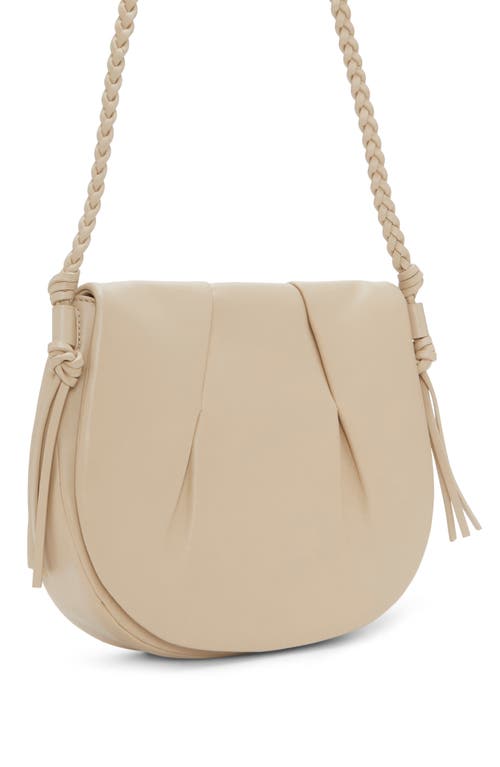 Vince Camuto Espen Leather Saddle Bag In Light Beige