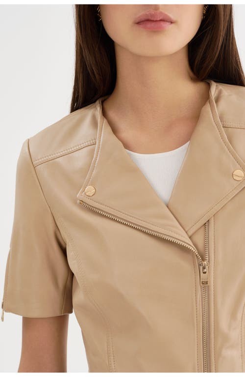 Lamarque Kirsi | Cropped Biker Jacket In Brown