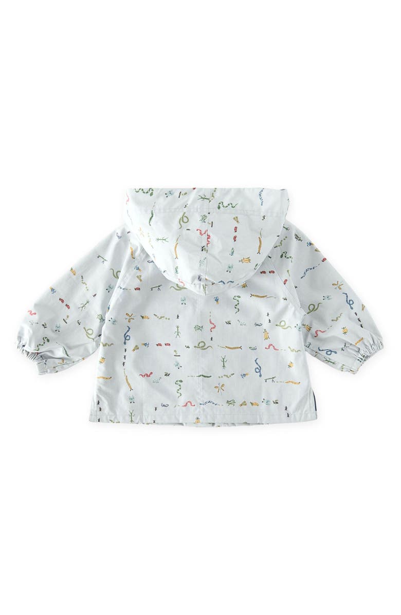 Pehr Kids' Park Hooded Jacket, Alternate, color, Crawling Critters Blue