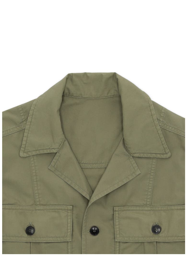 Solomon Twill Cotton Overshirt, Alternate, color, SAGE