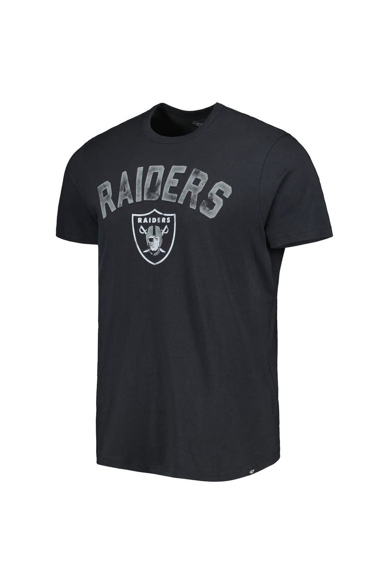 Men's '47 Black Las Vegas Raiders All Arch Franklin T-Shirt, Alternate, color, Black