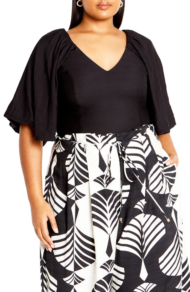 City Chic Peta Crop Top, Main, color, 