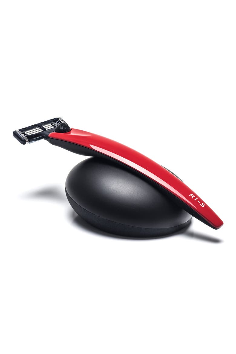 R1 Triple Razor, Razor Stand & Case Set, Main, color, MONZA RED