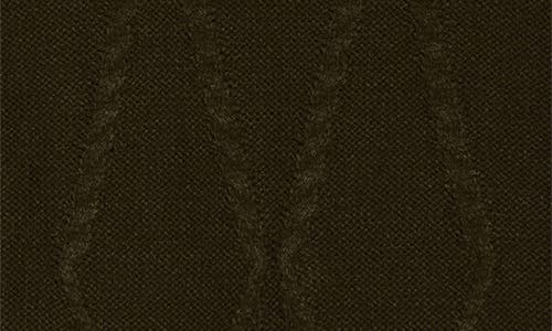 Gibsonlook Cable Stitch Sleeveless Turtleneck Sweater In Brown