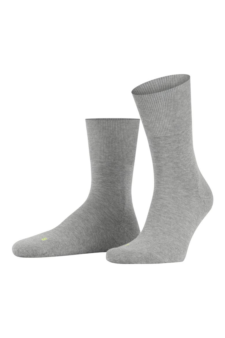 Gender Inclusive Run Crew Socks, Alternate, color, LIGHT GREY