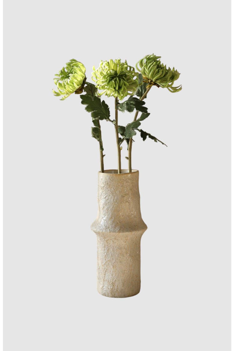 Light Green Semi-Cactus Dahlia Flower, Alternate, color, Light Green