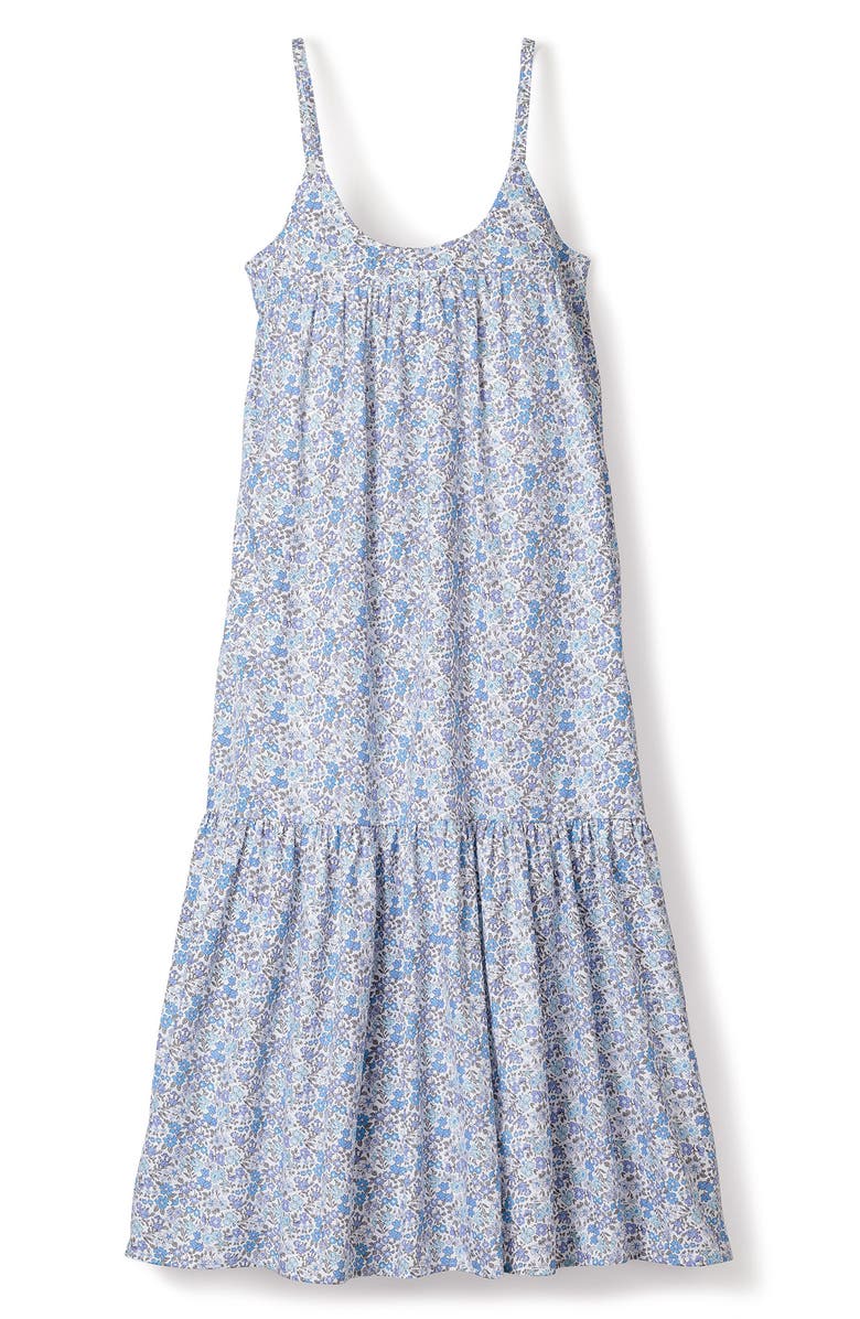 Petite Plume Fleur Dazur Chloe Floral Nightgown, Alternate, color, Blue