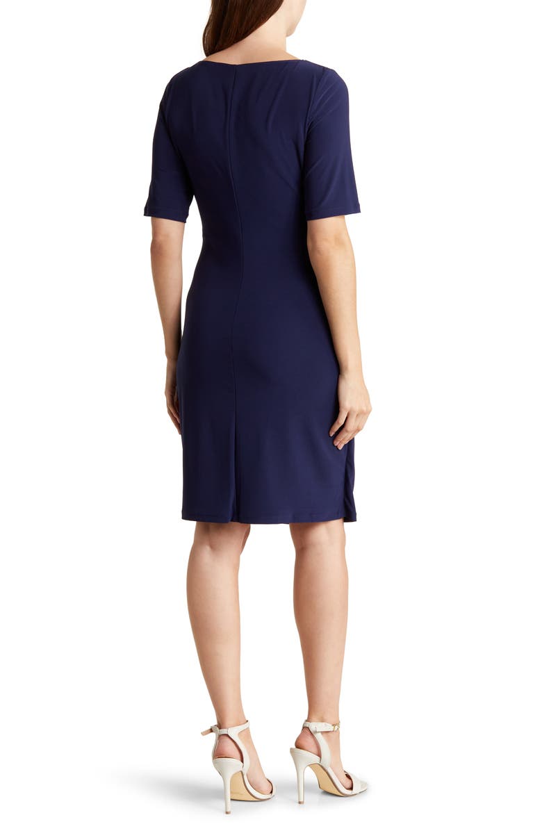 Anne Klein Mary Ellen Short Sleeve Sheath Dress, Alternate, color,