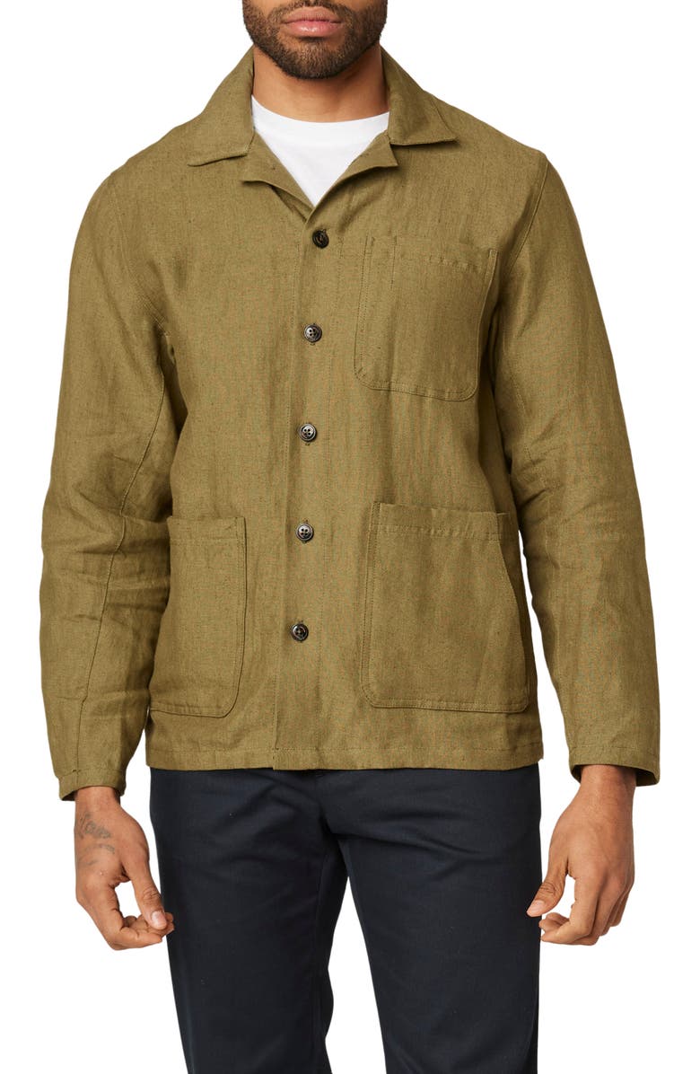PEREGRINE Grange Regular Fit Linen Shacket, Main, color, 