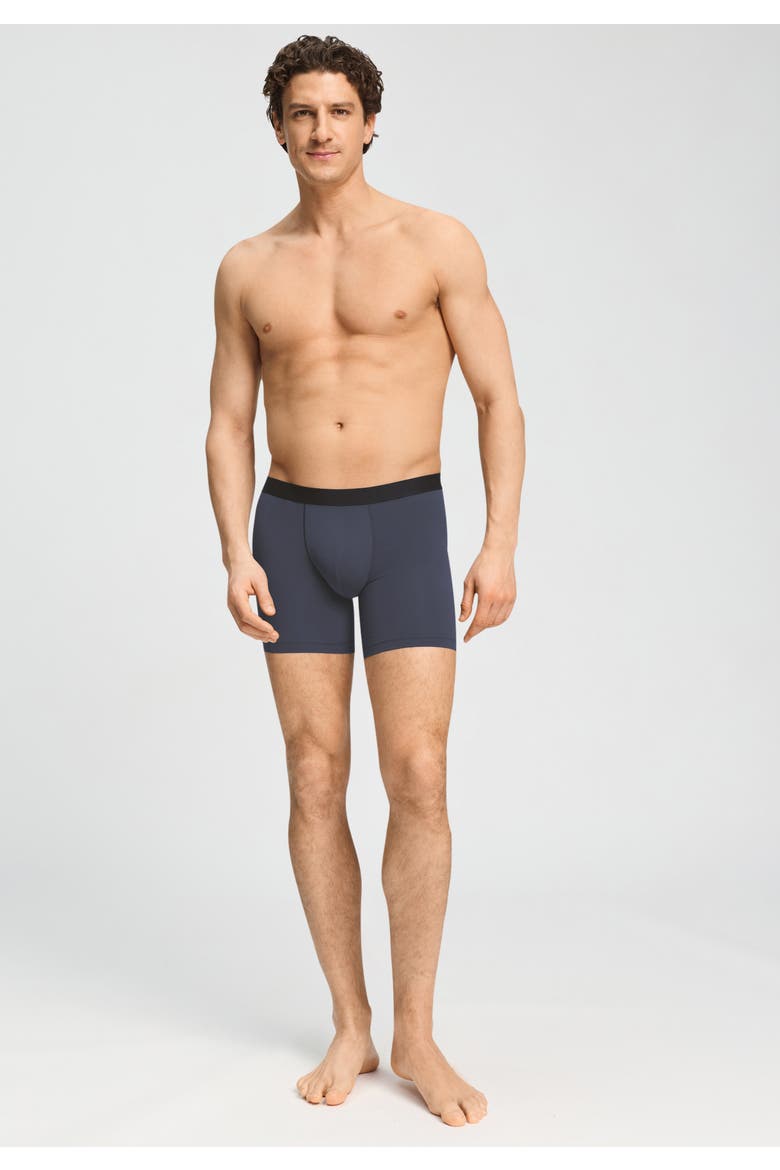 Micro Touch Long Boxer Brief, Alternate, color, Stormy Gray