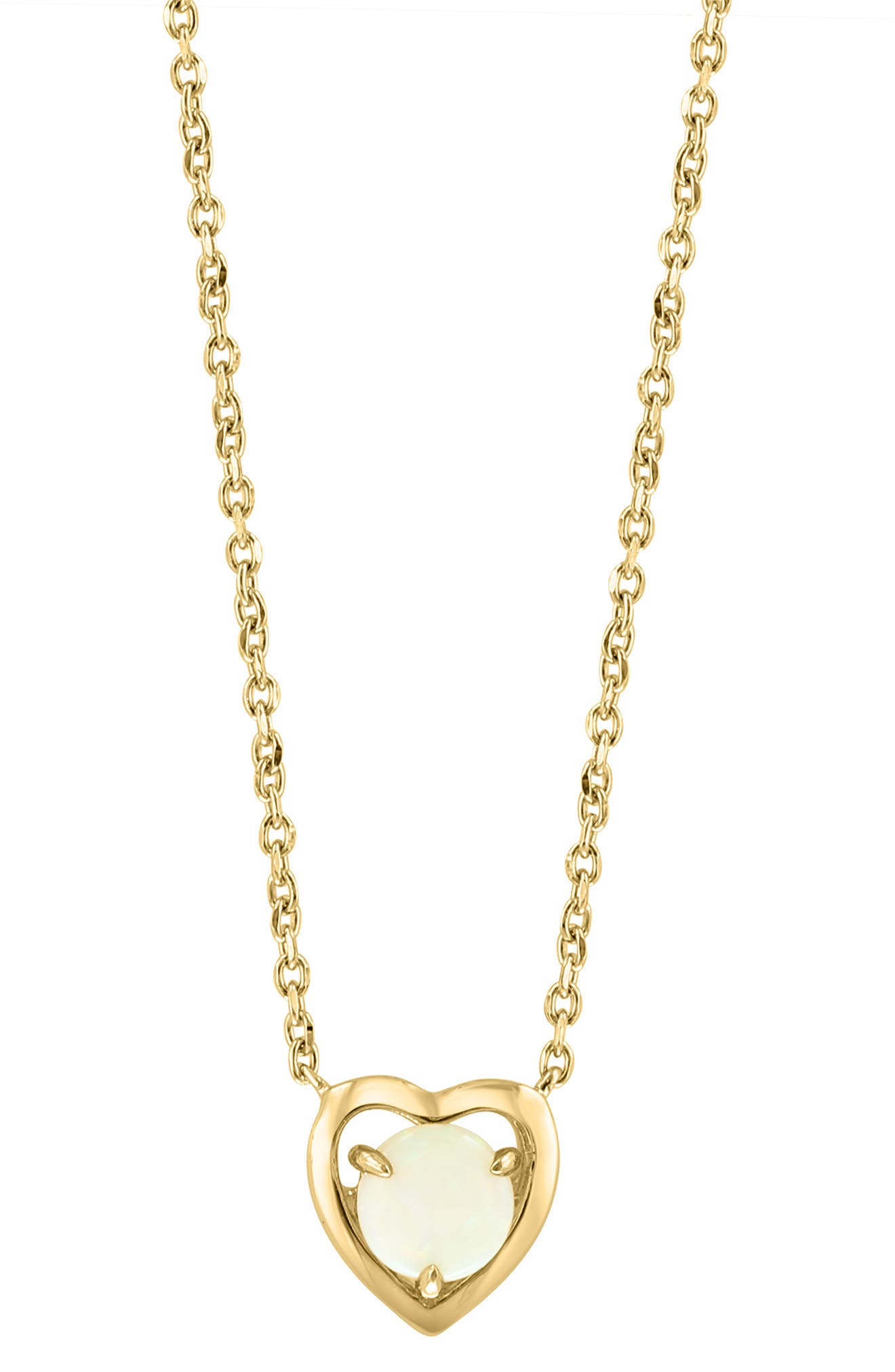 EFFY Opal Heart Pendant Necklace