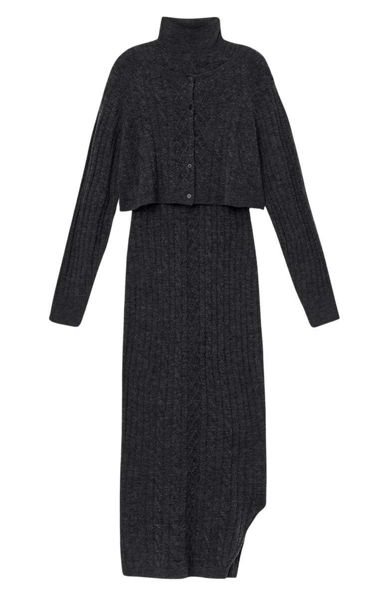 AllSaints Sabine Cardigan & Dress, Alternate, color,