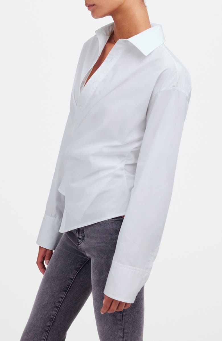 Madewell Asymmetric Button-Up Shirt, Alternate, color, 