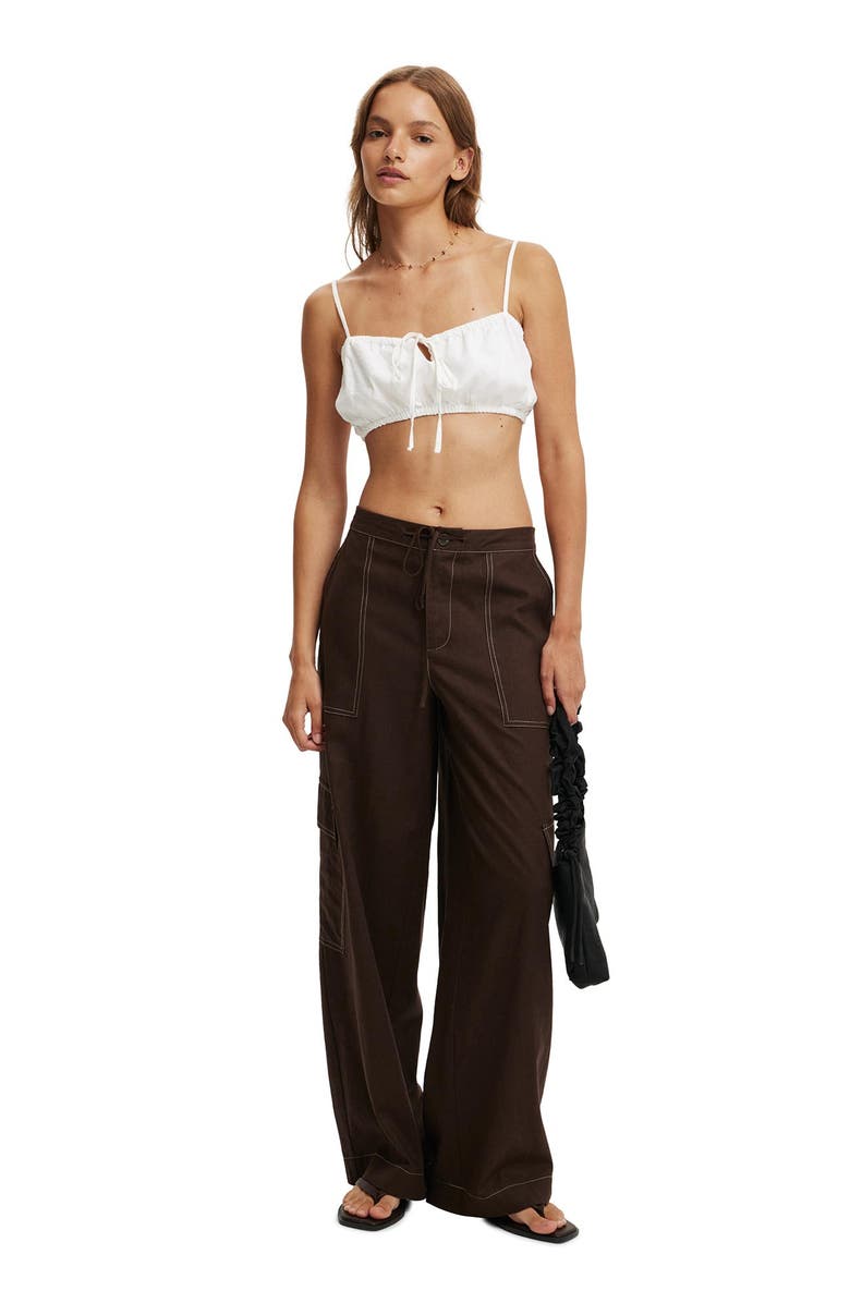 Cotton On Women's Haven Utility Pant, Alternate, color, Dark Oak