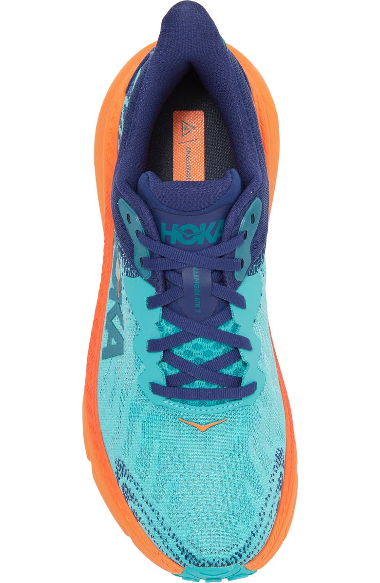 HOKA Challenger 7 Running Shoe, Alternate, color, Ceramic / Vibrant Orange