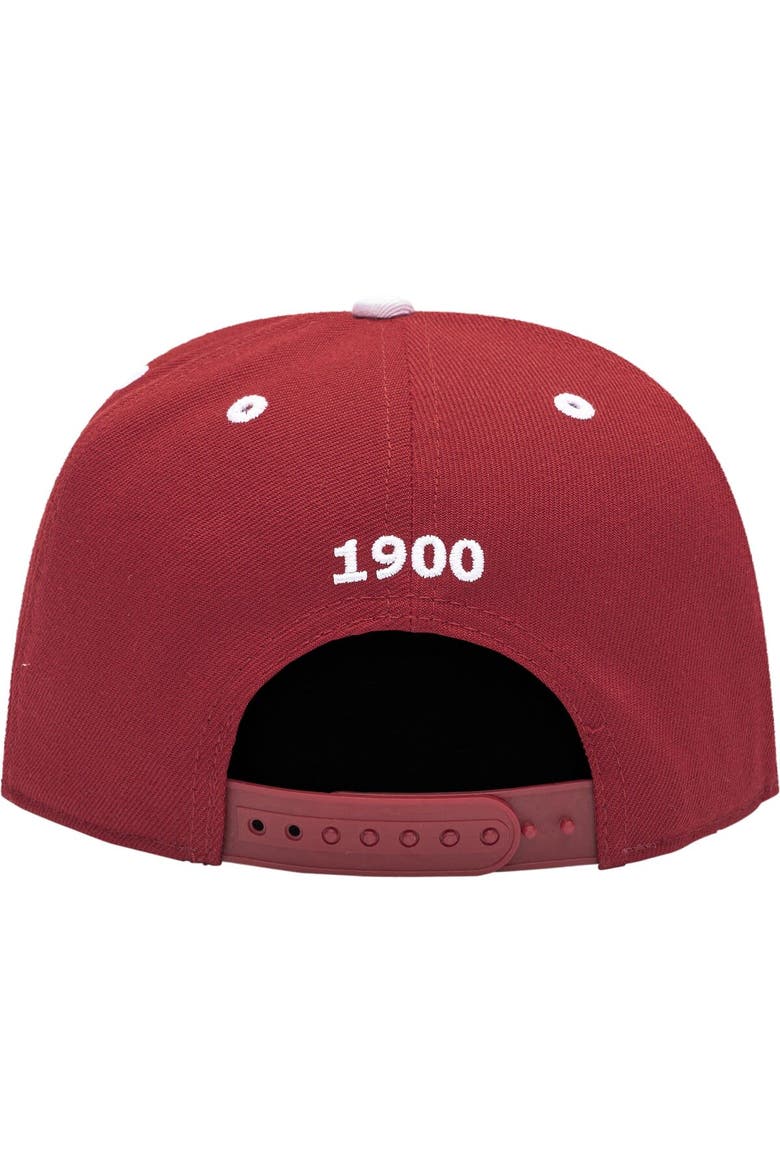 Men's Red Bayern Munich Tape Snapback Hat, Alternate, color, Red