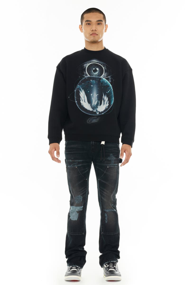 Cult of Individuality Cotton Fleece Graphic Sweatshirt, Alternate, color, Teardrop