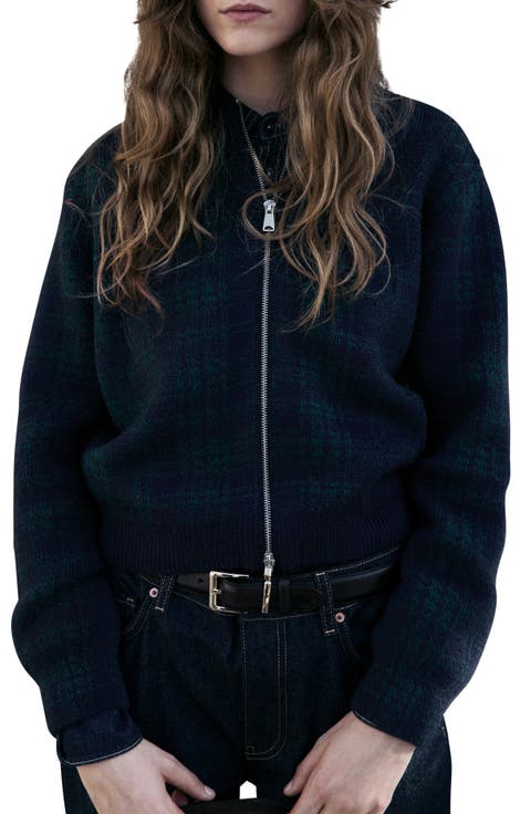 Asies Glen Plaid Cardigan