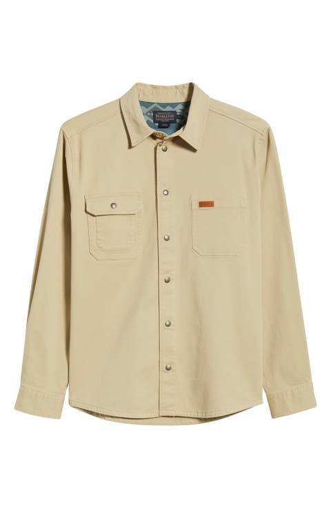 Cotton Stretch Twill Work Shirt