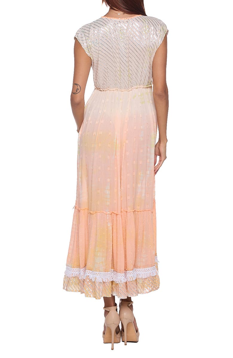 RANEES Tassel Cover-Up Maxi Dress, Alternate, color, Peach