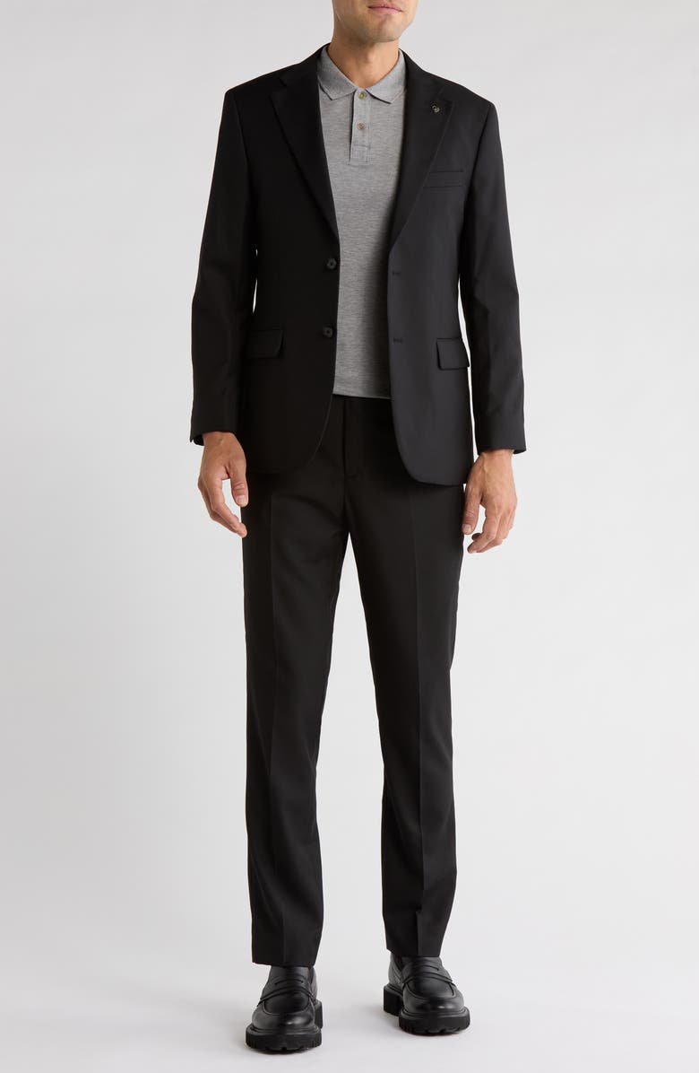 Scotch & Soda Black Classic Fit Suit, Main, color, Black