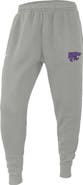 BCS Apparel Men's Pewter Kansas State Wildcats Changeover Club Fleece Jogger Pants