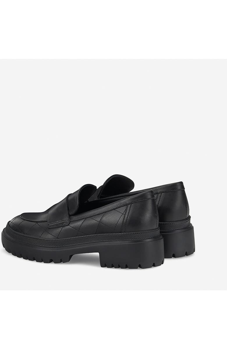 AGL Mary Soft Moccasin In Lambskin Leather, Alternate, color, Black