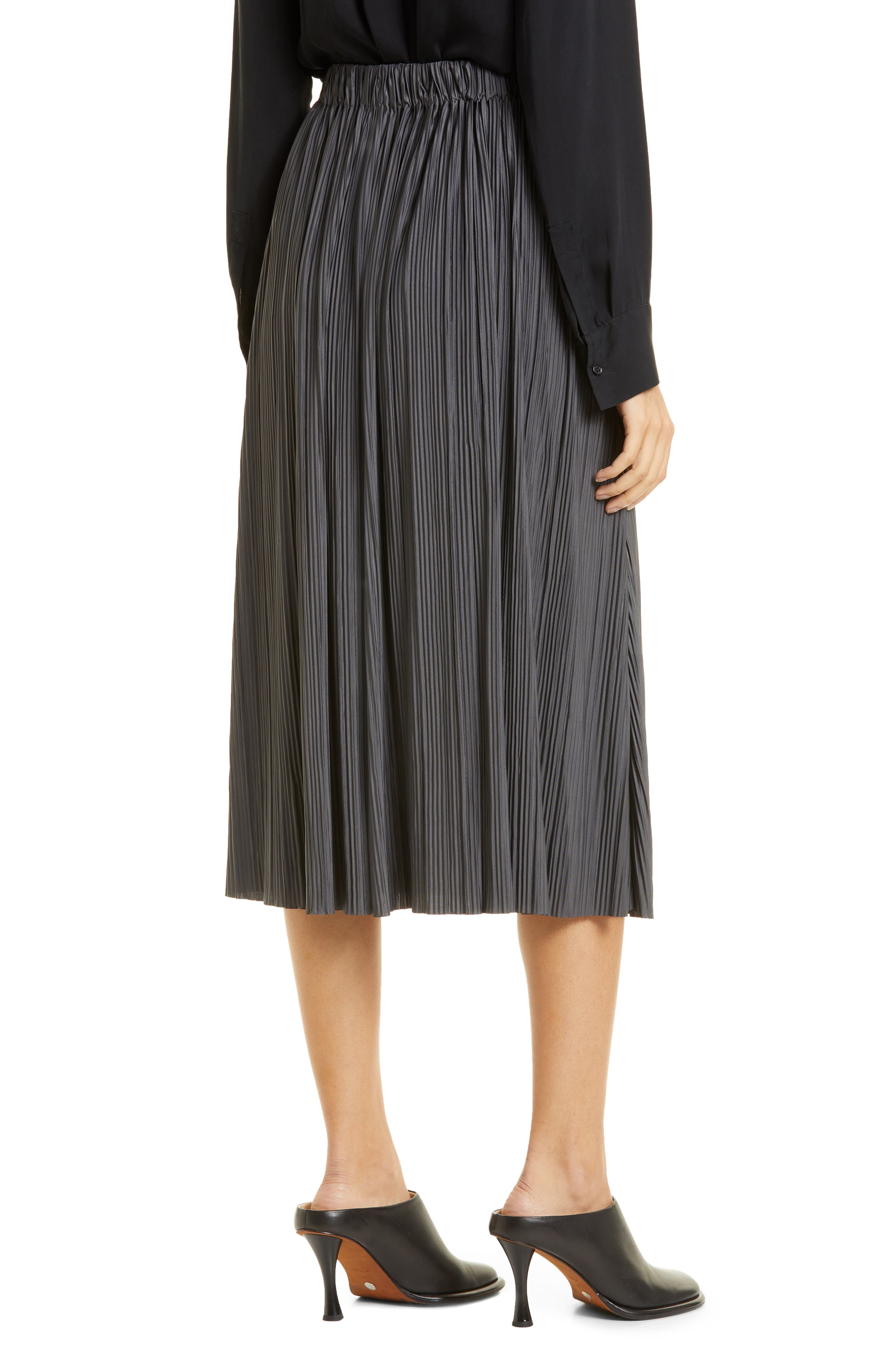 Uma Pleated Midi Skirt - image 2