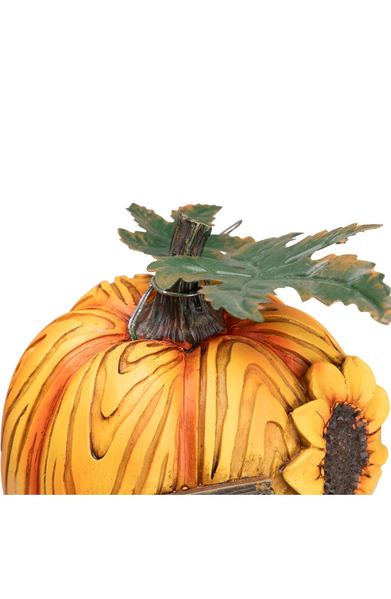 Northlight Sunflower Blessings Pumpkin Fall Harvest Decoration - 7", Alternate, color, 