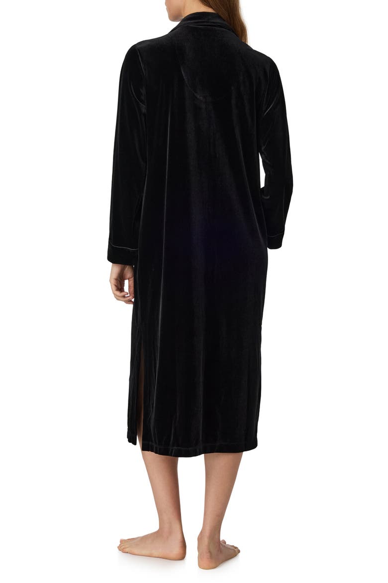 Long Sleeve Nightgown, Alternate, color, BLACK