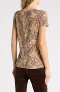 L'AGENCE Ressi Leopard Paisley T-shirt