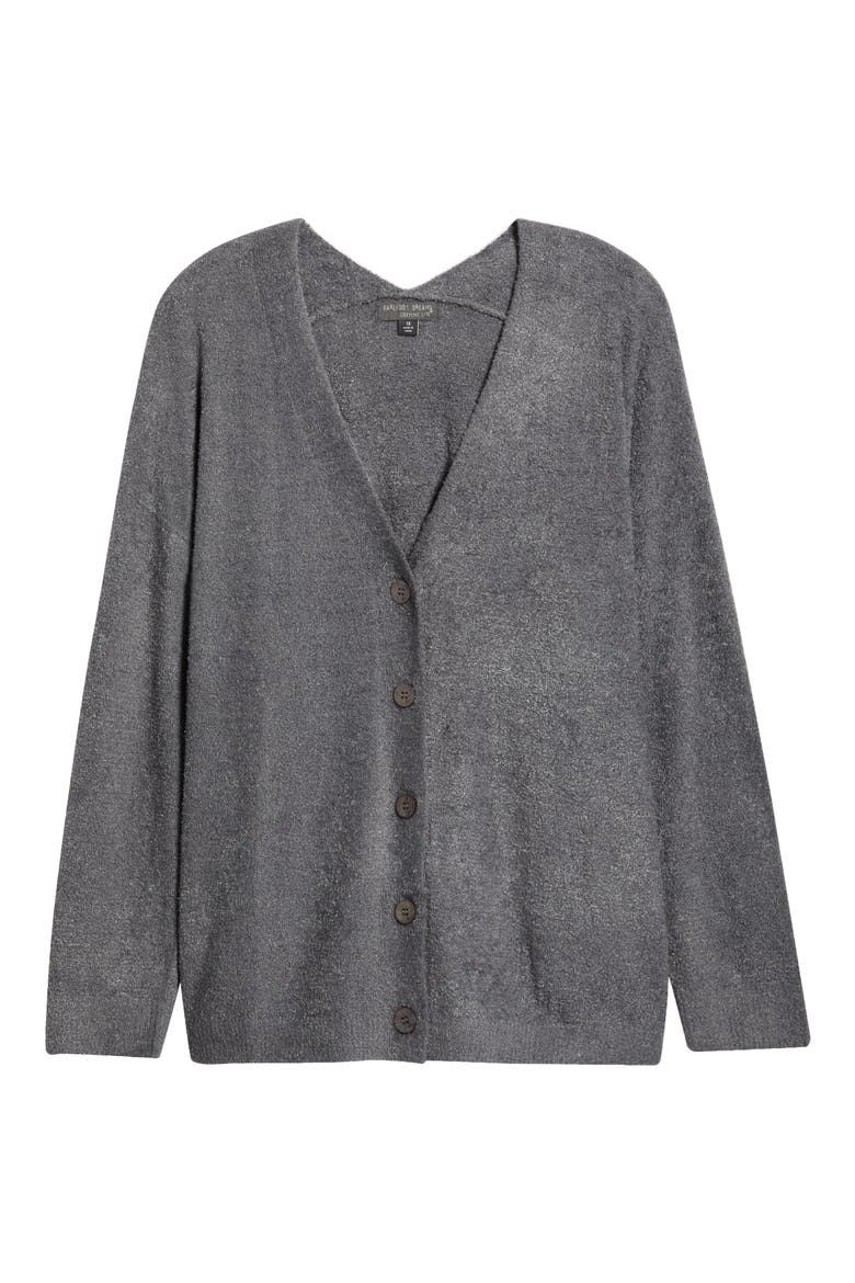 CozyChic Lite® V-Back Cardigan, Alternate, color, COAL