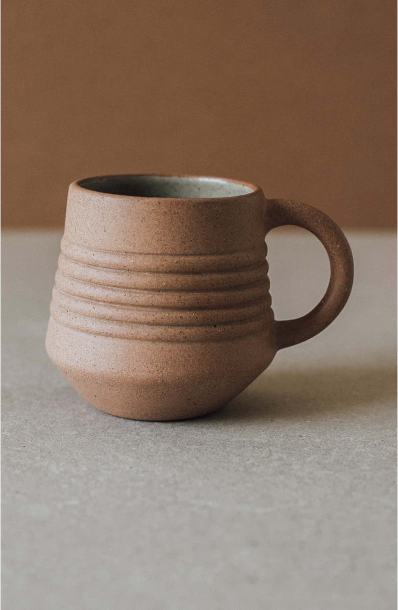 Al Centro Ceramica Anillo Cup, Alternate, color, Terracotta