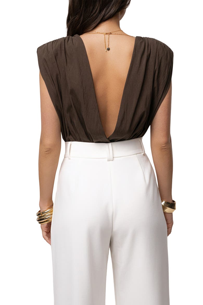 Solar Drift Bodysuit, Alternate, color, Brown