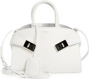 FERRAGAMO Mini Hug Leather Top Handle Bag
