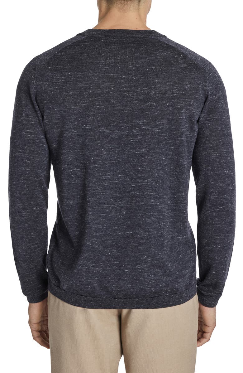 Jack Victor Bailey Merino Wool Blend Sweatshirt, Alternate, color, Navy