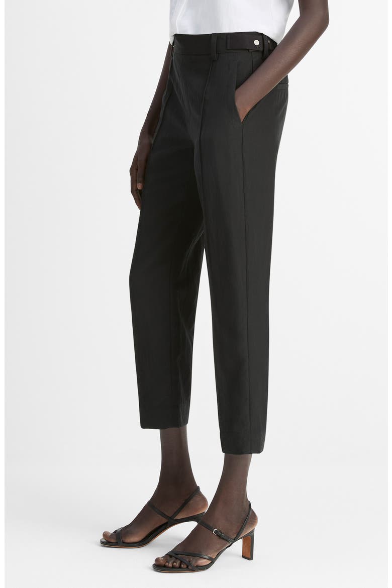 Utility Tab Detail Crop Pants, Alternate, color, BLACK