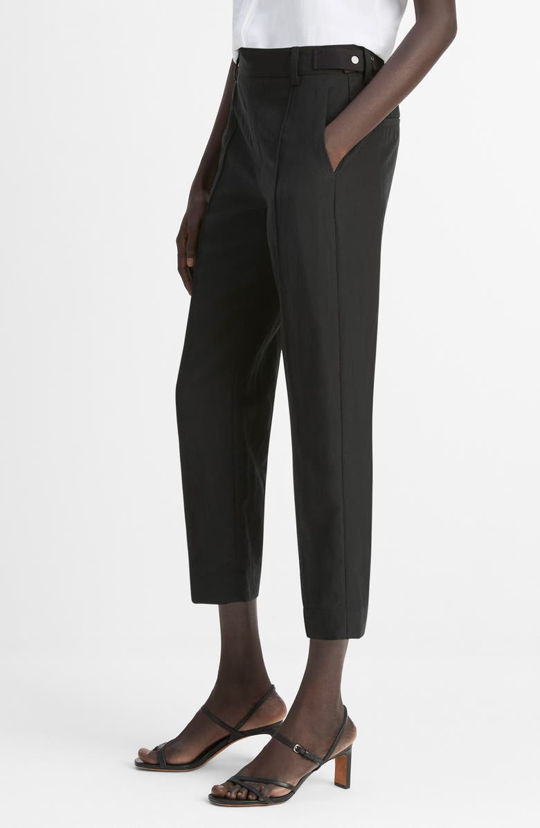 Vince Utility Tab Detail Crop Pants, Alternate, color, Black