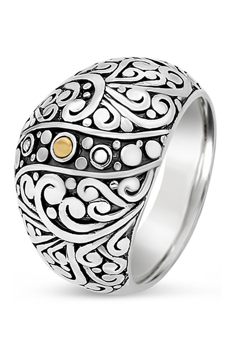 DEVATA Sterling Silver Bali Filigree Dome Ring, Alternate, color, 