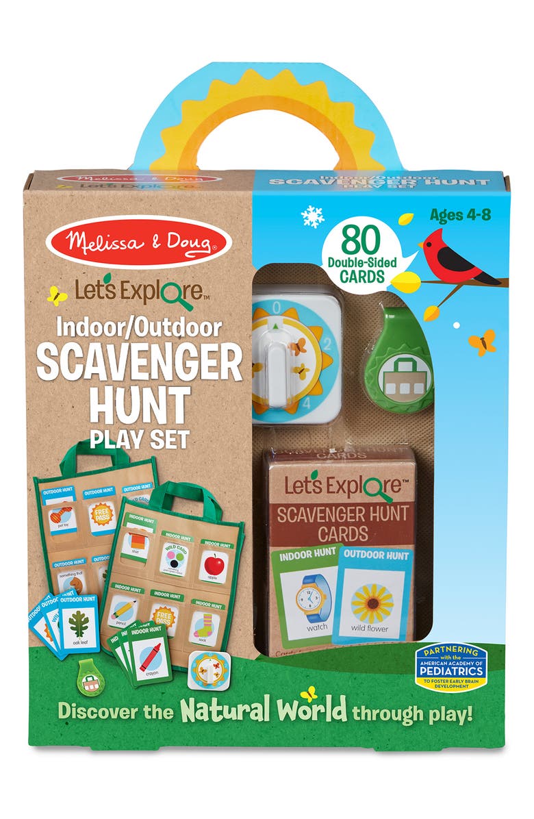 Melissa & Doug Let's Explore Indoor/Outdoor Scavenger Hunt Playset ...